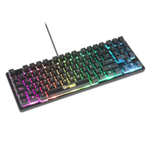 TECLADO GAMER GETTTECH TKL MEMBRANA RGB NEGRO (GPK-ESMWR-G2)